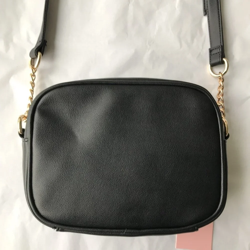 Juicy Couture Heritage Crossbody Licorice Embroidered Logo BLACK - Picture 5 of 6